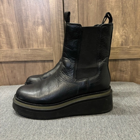 Sam Edelman Kolton Platform Chelsea Black Boots Size7 - Picture 1 of 13